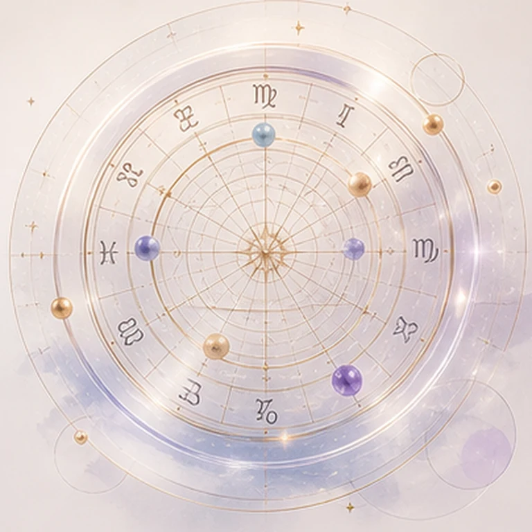 Soft celestial astrology illustration